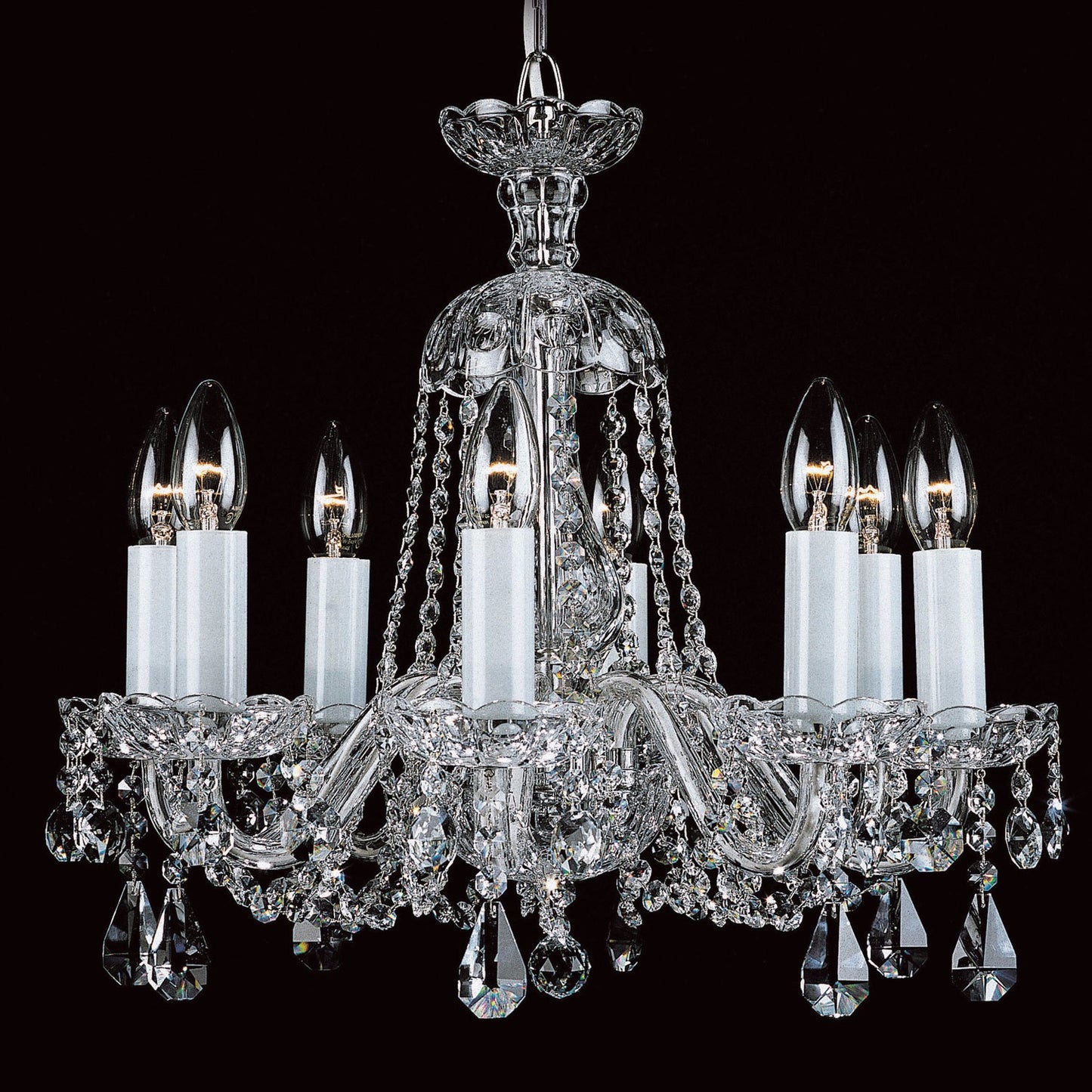 Eight Light Crystal Chandelier