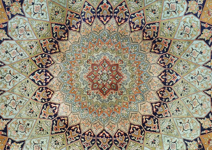 Indian Hand Woven Silk Rug