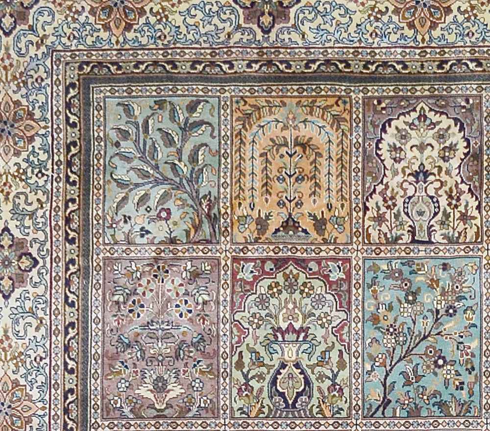 Persian Bakhtiari Design Silk Rug