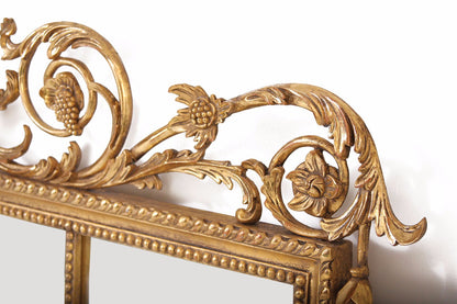 Water Gilded Overmantel Mirror