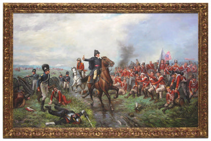 Wellington at Waterloo in style of Robert Alexander Hillingford