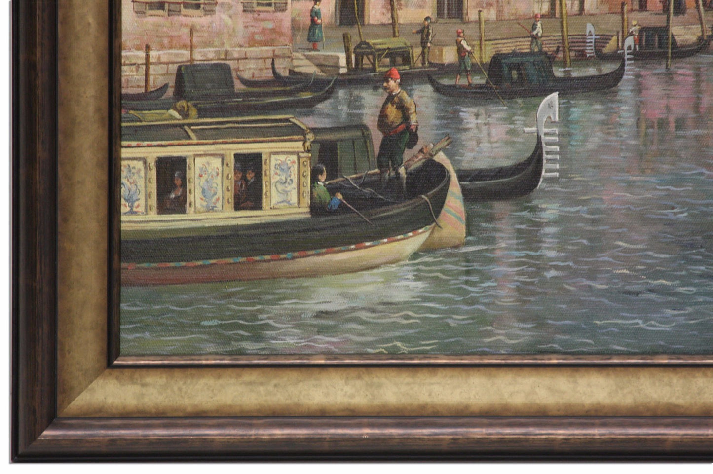 Oil Painting after 'Venice: The Grand Canal with S. Simeone Piccolo' in the style of Canaletto