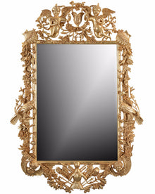 Timeless Charm: Hand-Carved Giltwood Mirror