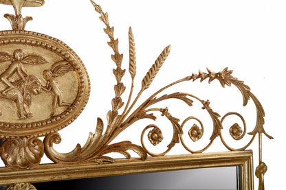 Period Giltwood Mirror: Hand Carved