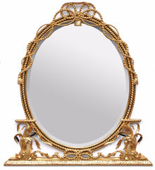 George III Style Water Gilded Mirror in Napoleonic Finish