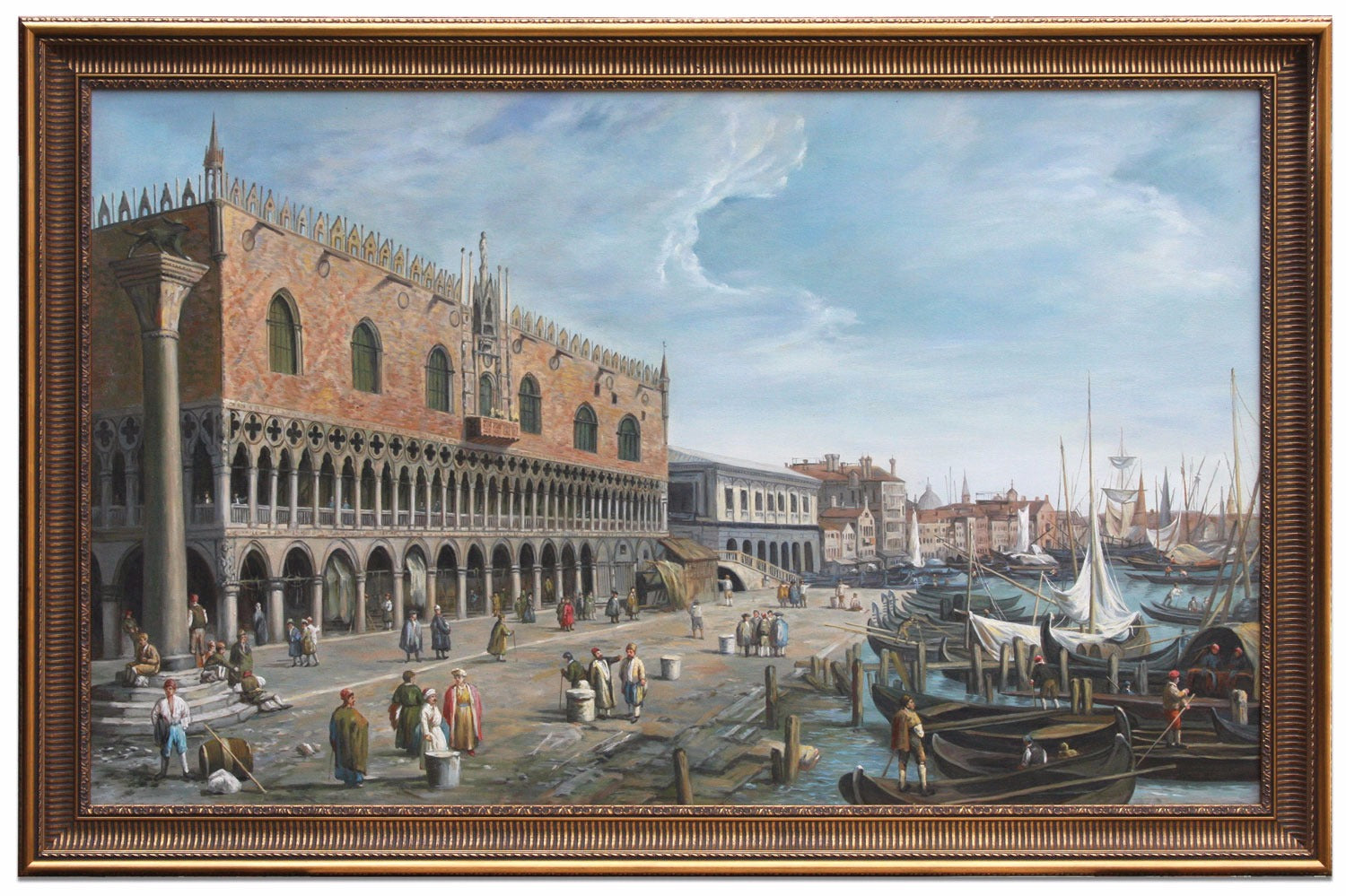 The Doge's Palace in style of Canaletto