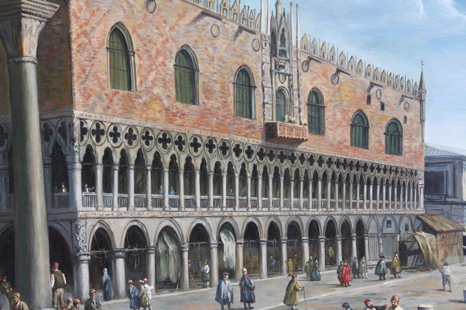 The Doge's Palace in style of Canaletto