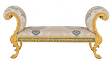 giltwood window seat 23 carat gold hand carved