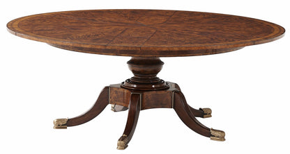 Circular Extending Mahogany Dining Table