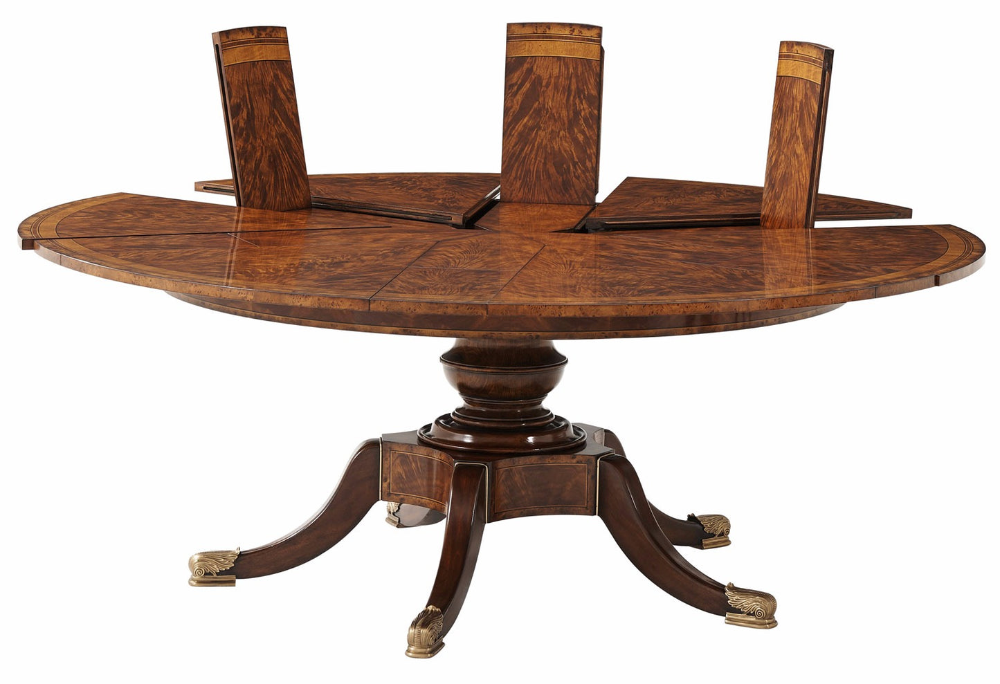 Circular Extending Mahogany Dining Table