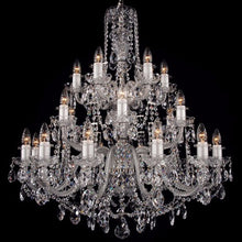 Three Tier Crystal Chandelier with 24 Lights