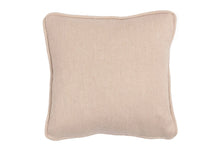 Square 12in. small scatter cushion in natural woven fabric