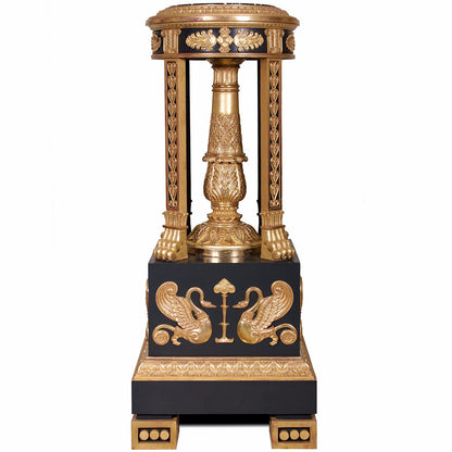 Thomas Hope Style Ebonised & Water Gilded Torchere