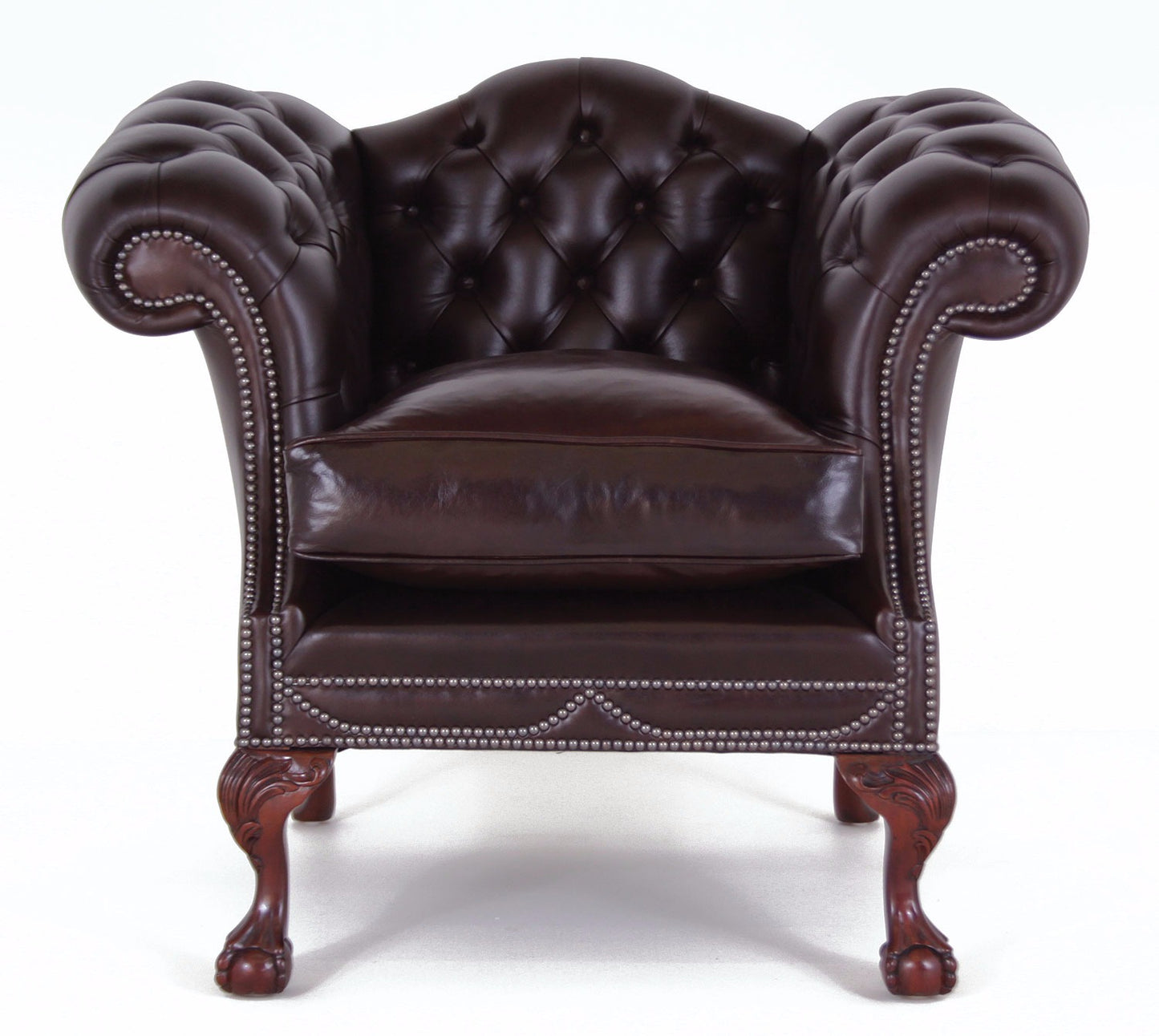 Traditional Leather Chatsworth Chair