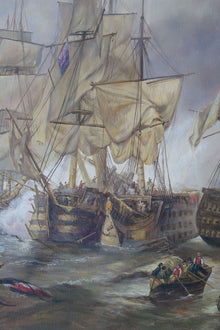 The Battle of Trafalgar painting