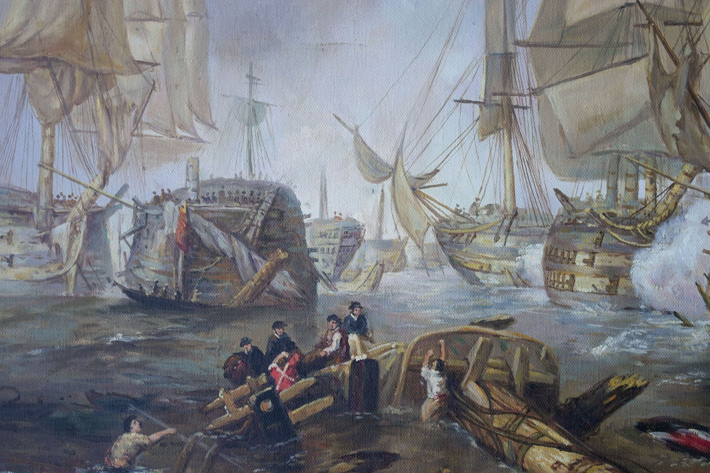 The Battle of Trafalgar painting