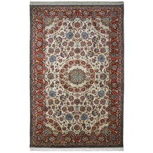 Isfahan Design Silk Rug