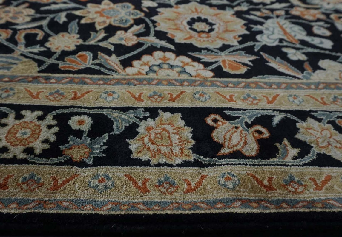 Kerman Persian Design Silk Rug