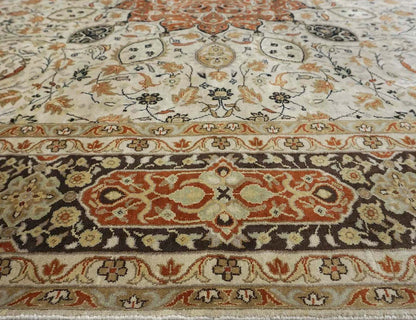 Ardabil Tabriz Design Silk Rug