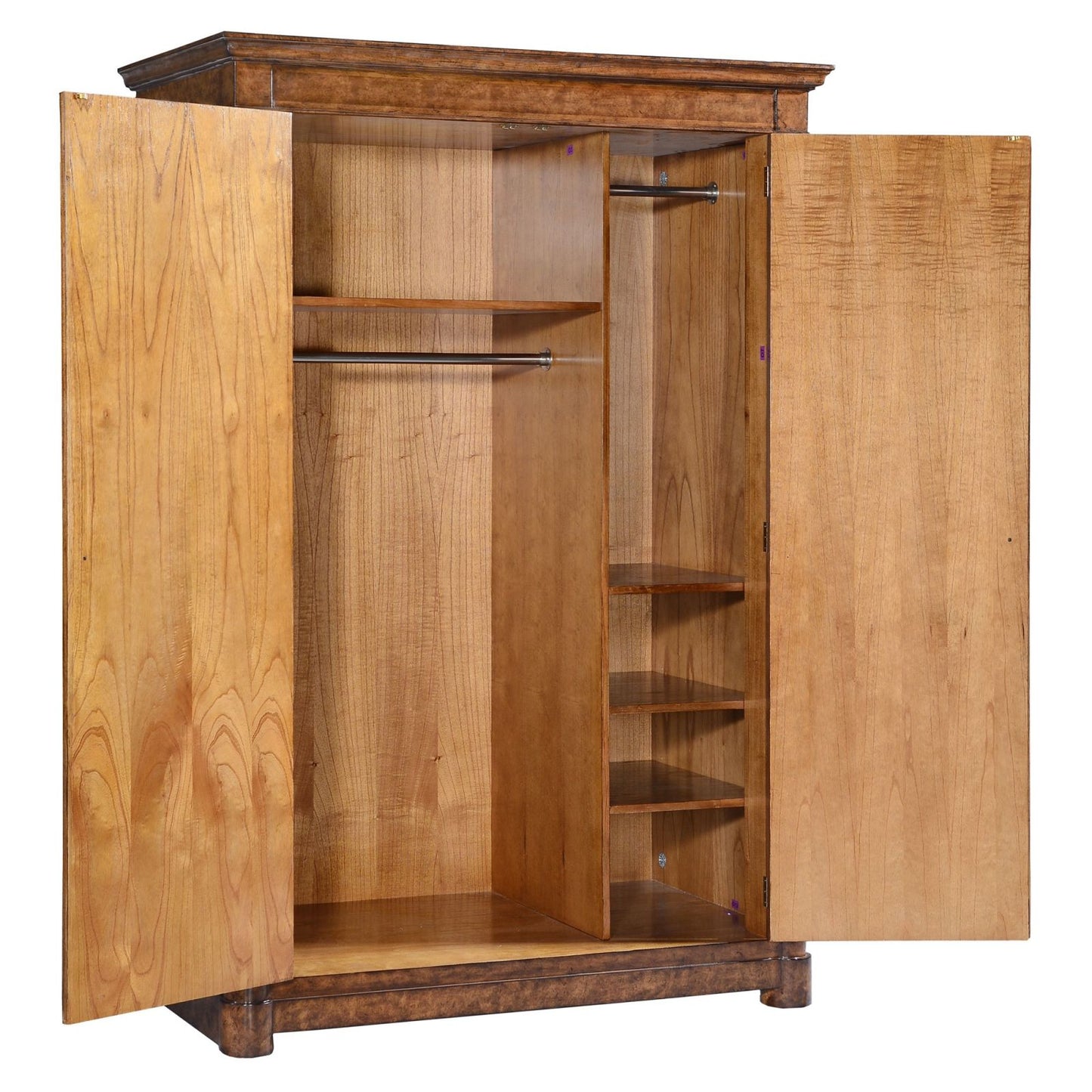 Empire Style Wardrobe in Burr Oak