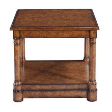 Empire Style Side Table in Burr Oak