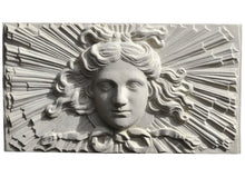 Hand Carved Soane Apollo Sunburst Stone Wall Plaque