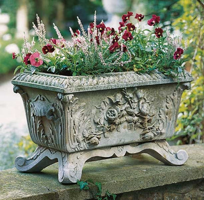 Cast Portland Stone Victorian Style Trough Planter