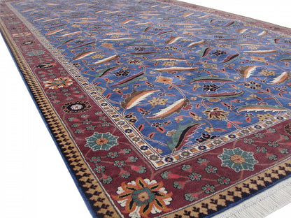 Kirman Vase Design Silk Rug