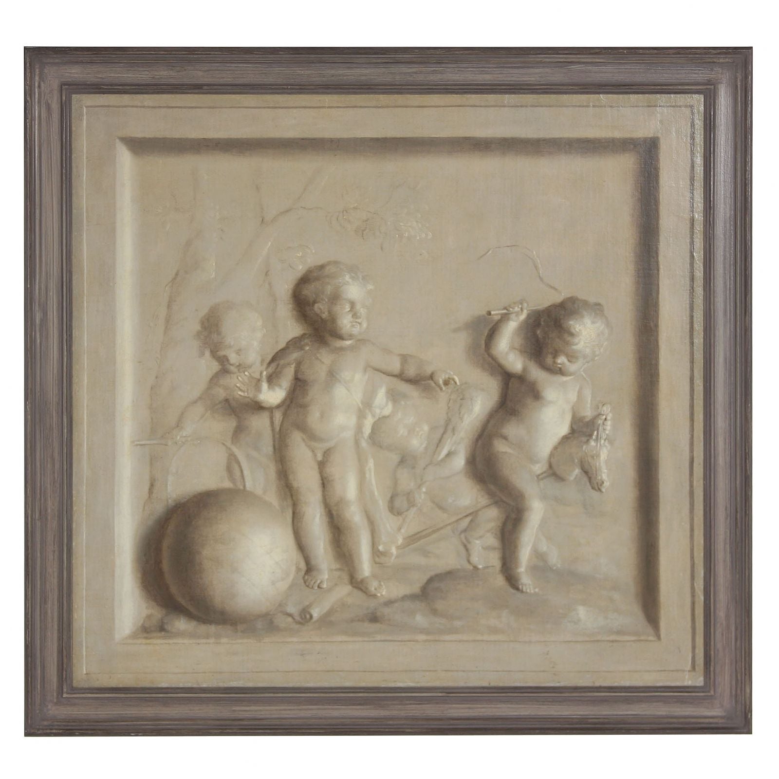 Stone Relief Oil Painting