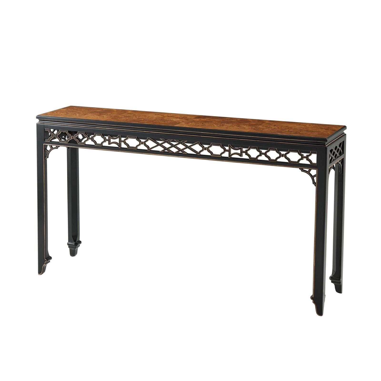 Gilded and Ebonised Console Table