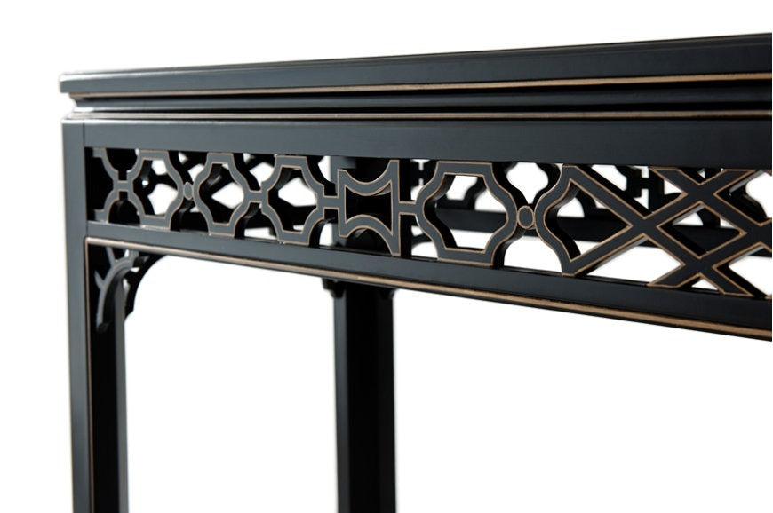 Gilded and Ebonised Console Table