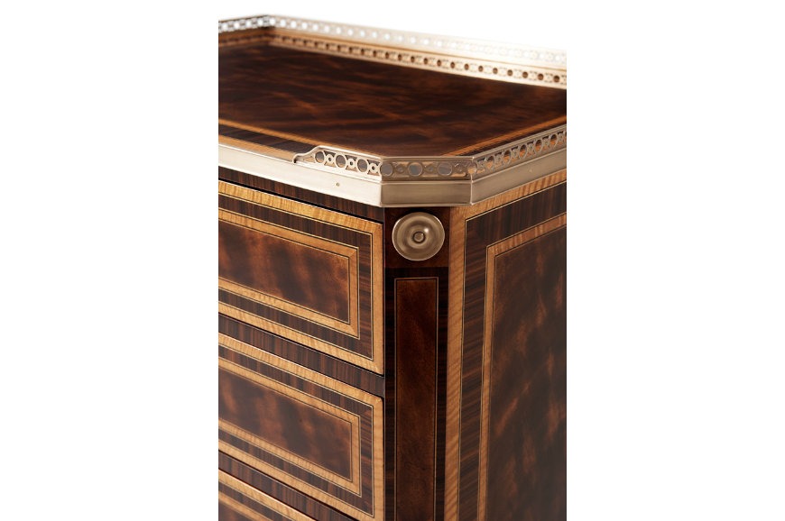 Mahogany & Rosewood Crossbanded Nightstand