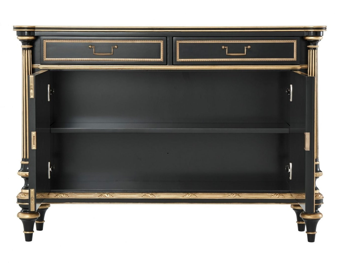 ebonised mahogany and parcel gilt Chinoiserie