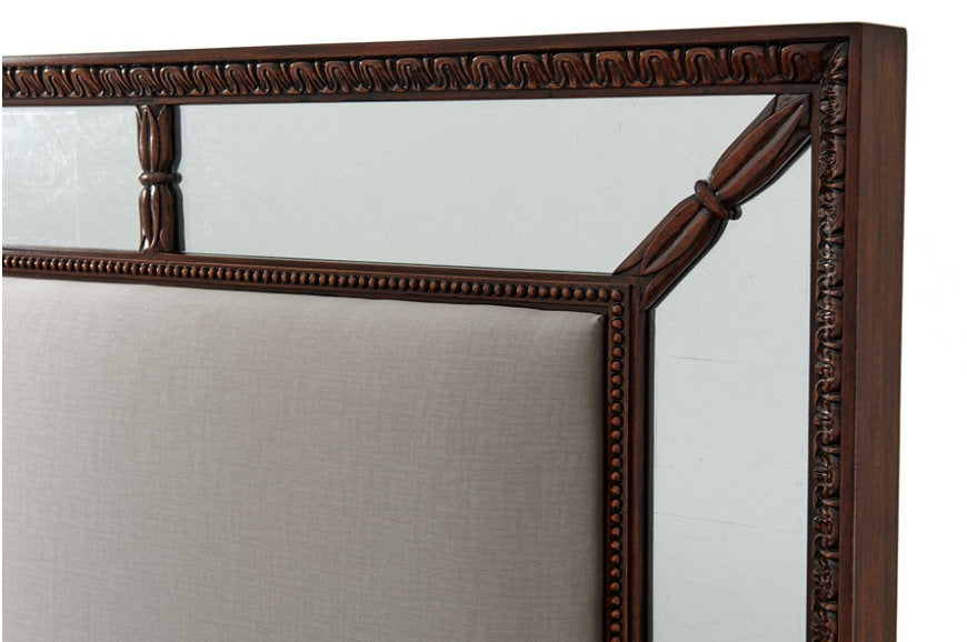 Mirrored and Upholstered Super King Bedstead