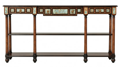 Turquoise Inlay Console Table