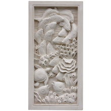 Hand Carved Coral Reef Stone Wall Plaque