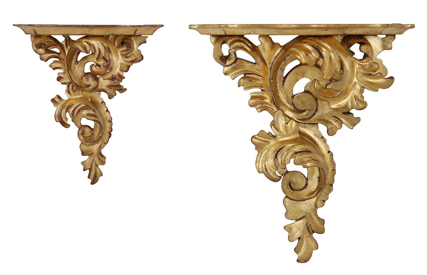 Large Giltwood Leaf Wall Bracket (Right Facing)