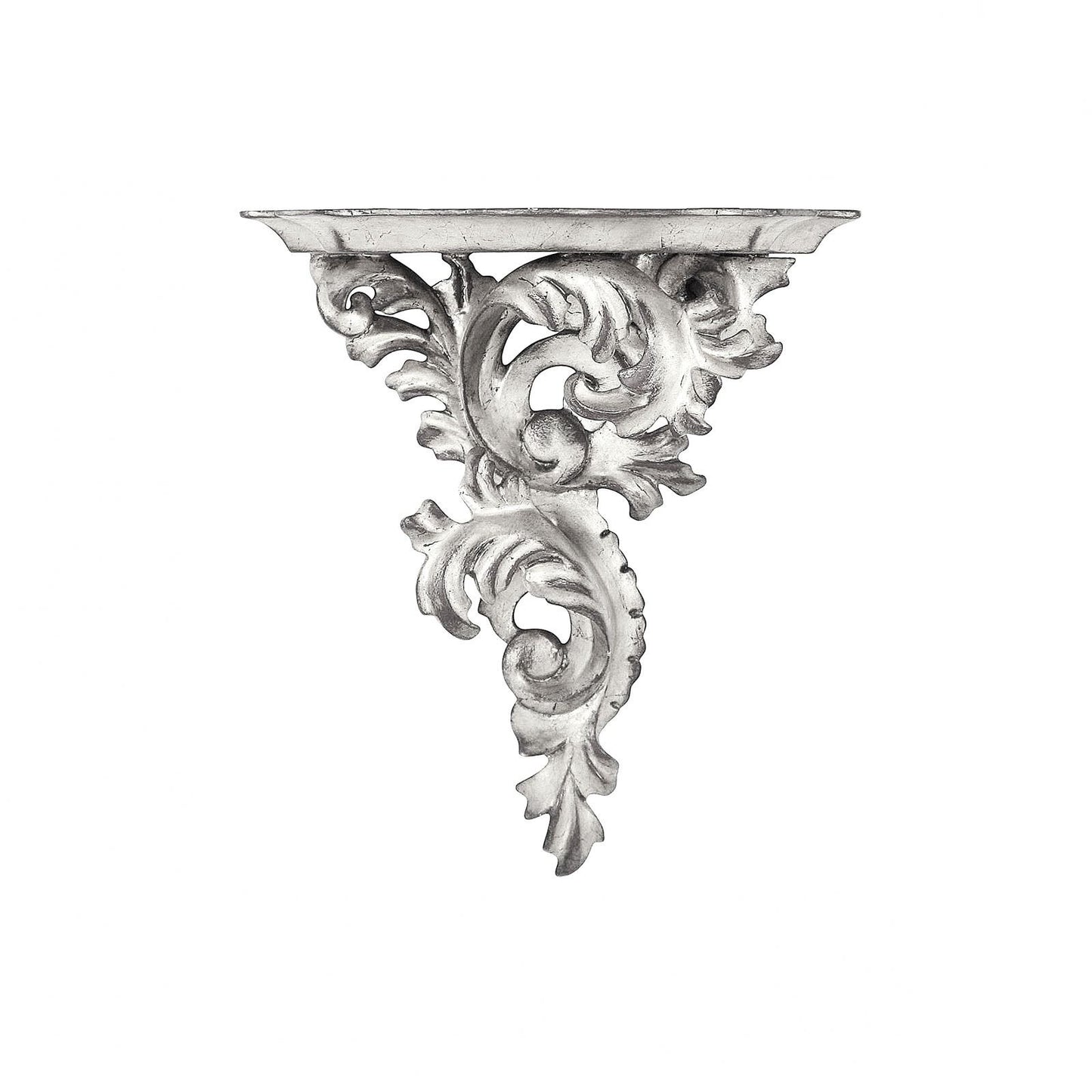 Small Silver Leaf Wall Bracket (Right Facing)