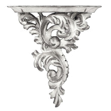 Small Silver Leaf Wall Bracket (Right Facing)