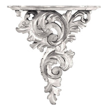 Large Silver Leaf Wall Bracket (Left Facing)