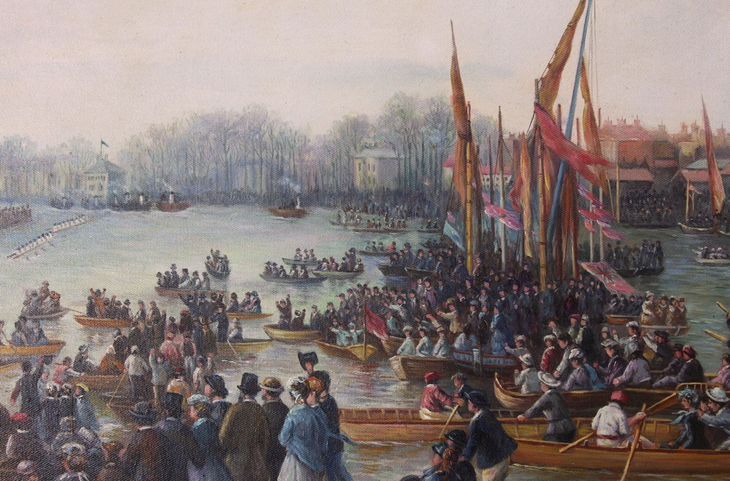 The Oxford and Cambridge Boat Race Painting