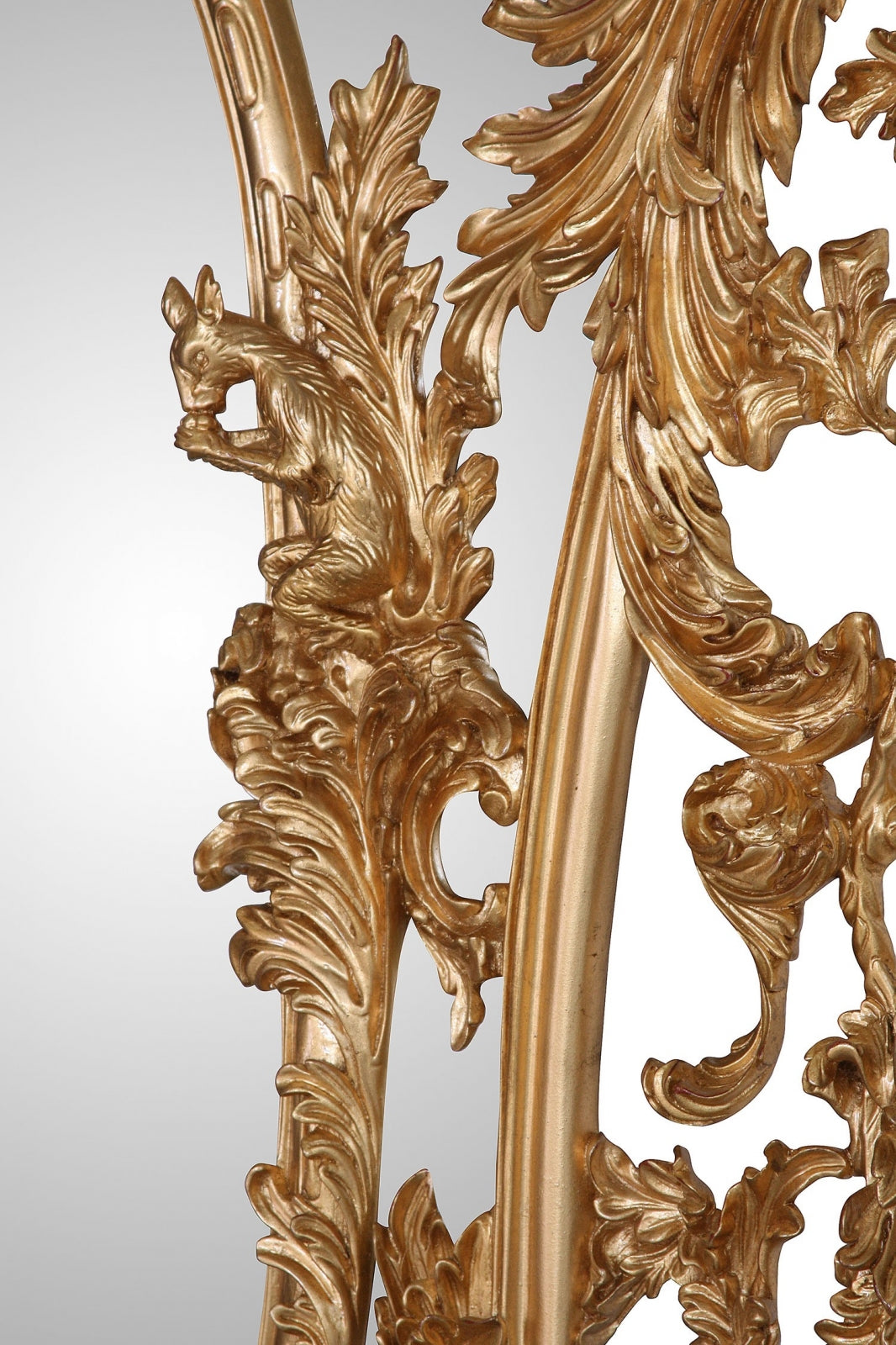 George II Style Hand Carved Giltwood Mirror