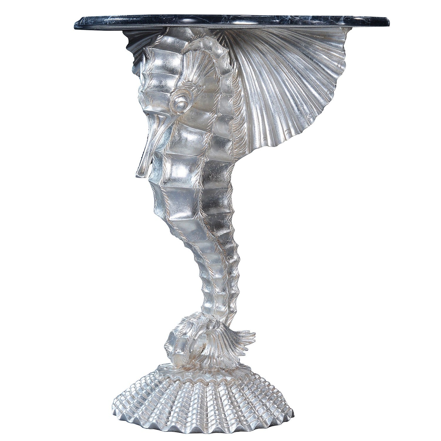 Silver Seahorse Console Table