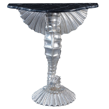 Silver Seahorse Console Table