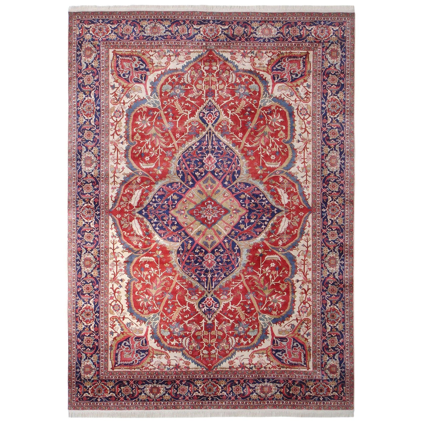 Heriz Design Silk Rug