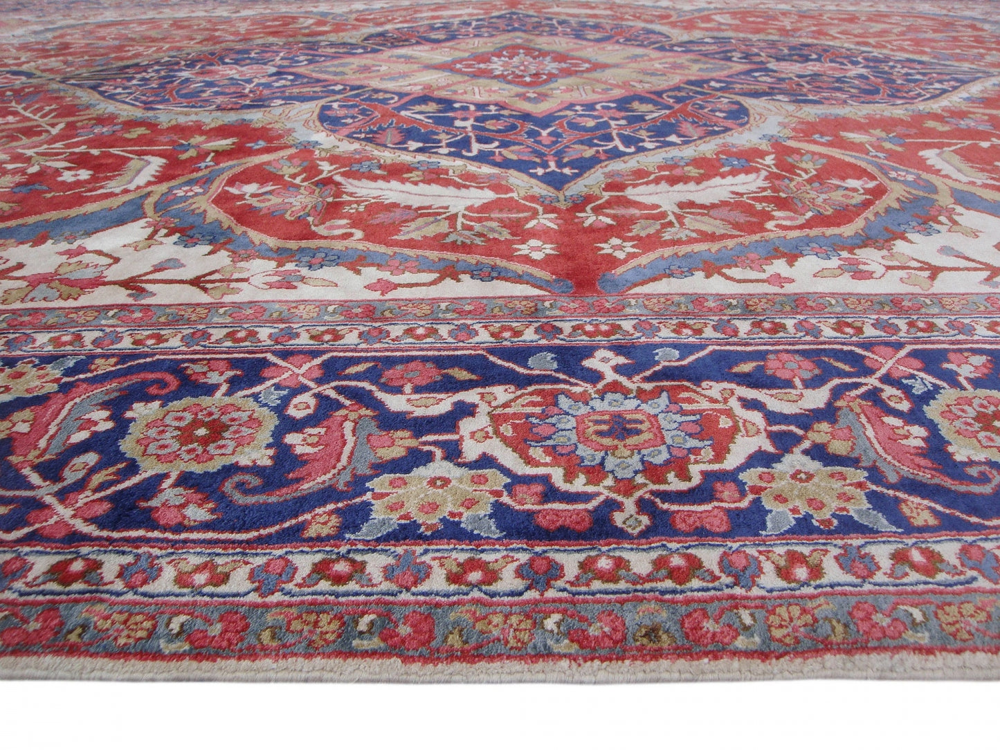 Heriz Design Silk Rug