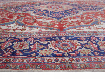 Heriz Design Silk Rug