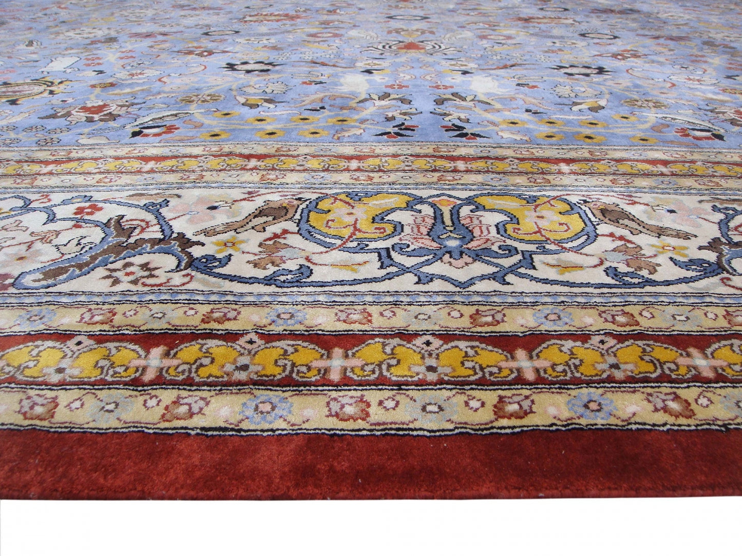 Handmade Indian Silk Rug - Tehran Design 