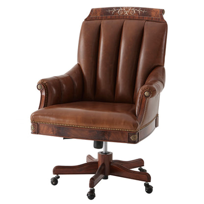  Regency Style Mahogany Desk Chair