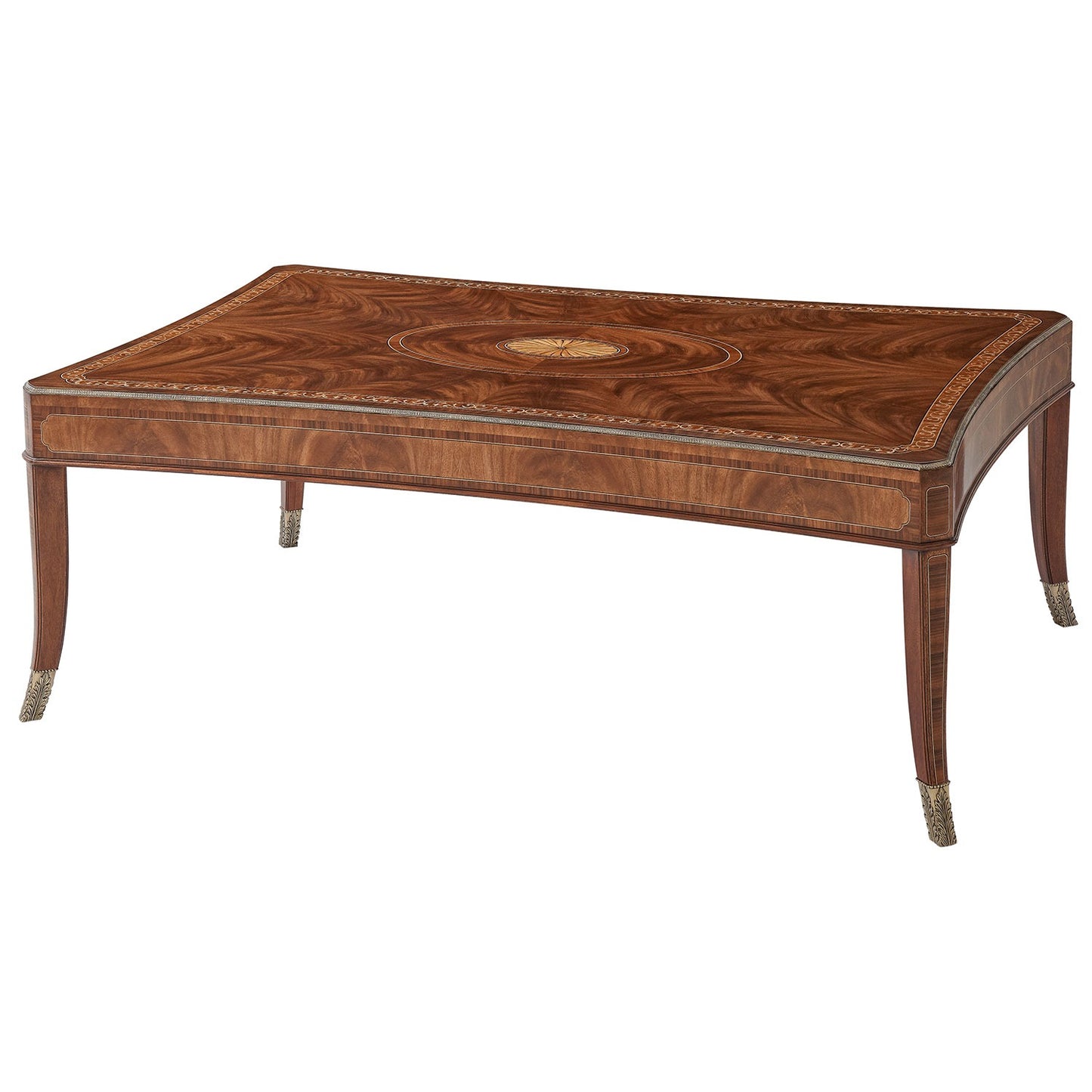 Late Georgian Coffee Table with Decorative Inlay